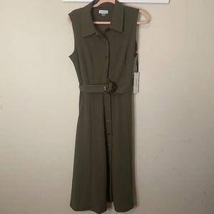 NWT Calvin Klein Long Button Dress